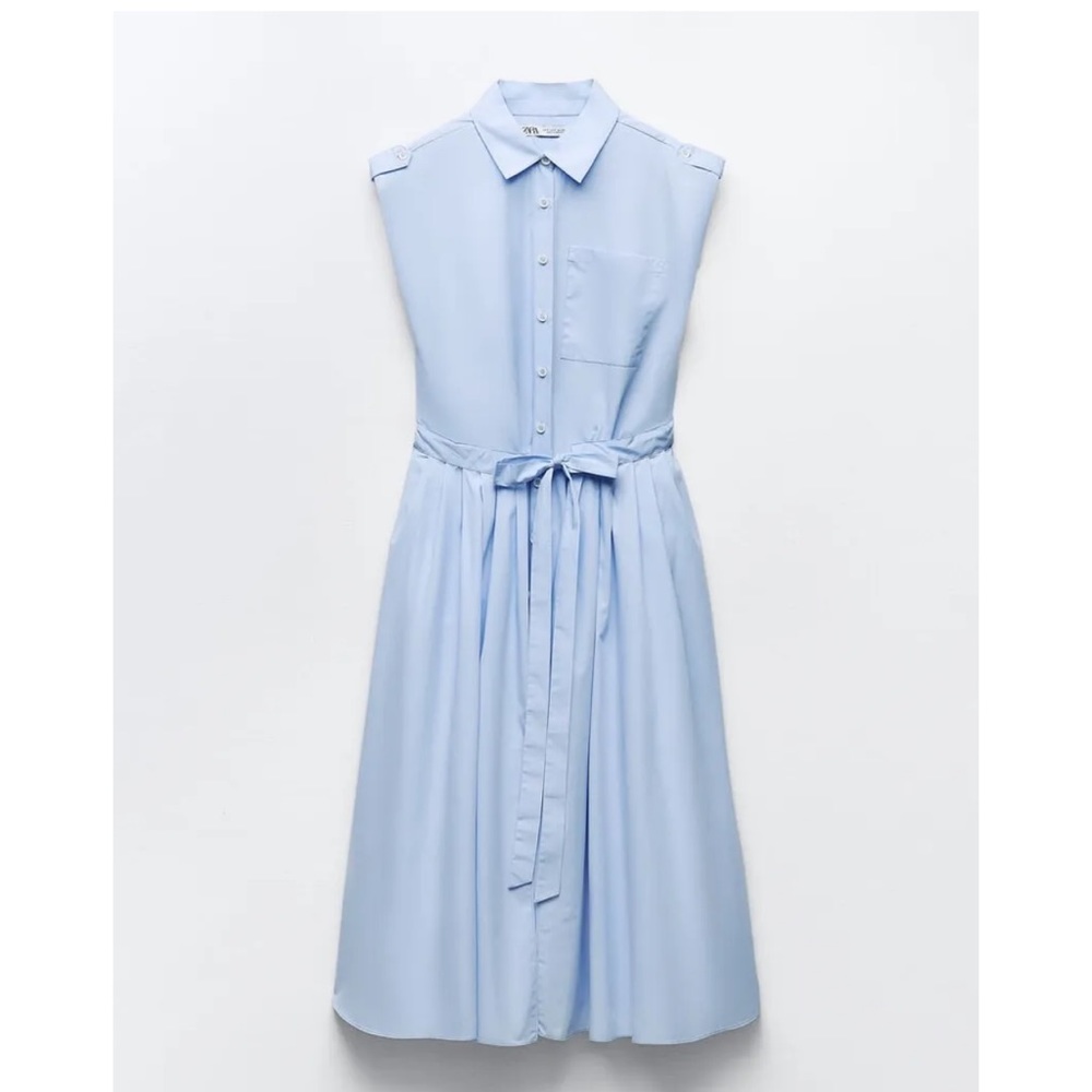 Zara poplin shirt dress